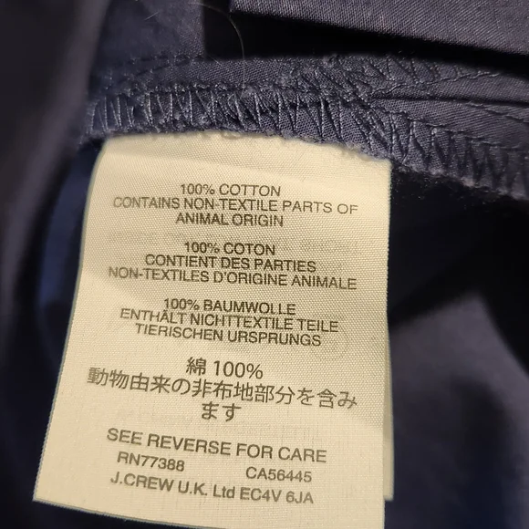 J. Crew Blue Blouse with Black Tassels - Picture 7 of 9